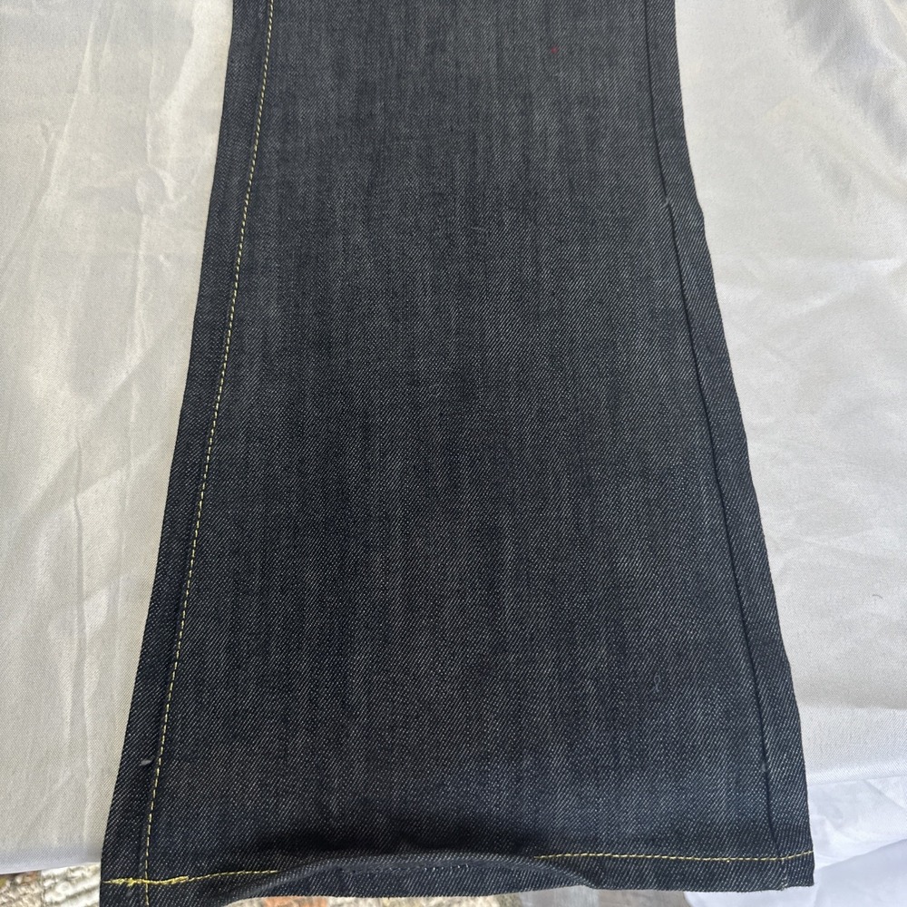 NEW Y2K Pepe Jeans London Jeans Women's Size 34 Lordes Raw Wash Embroidered Belt - Picture 8 of 16